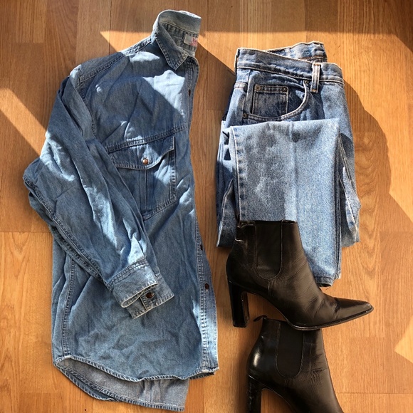 Vintage Denim Button Up